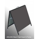 (600 x 600) Black Chalk Board A Frame